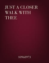 Just a Closer Walk With Thee Concert Band sheet music cover